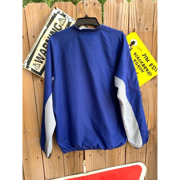 Blue and red Kansas Jayhawks embroidered windbreaker Size M - Picture 4 of 10